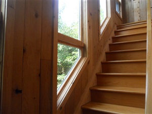 Custom wooden stairs